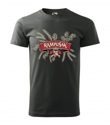 Rampušák - pánské šedé triko M, L, XL